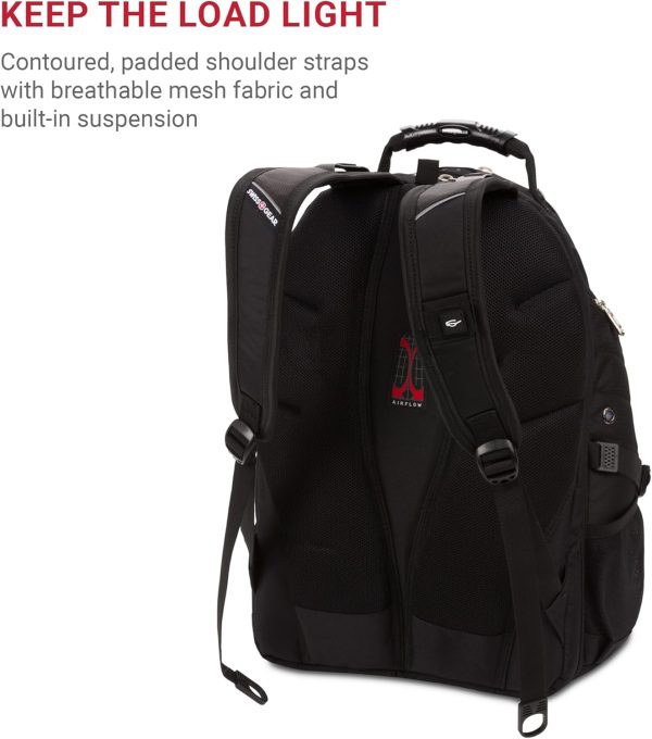 SwissGear 1900 Scansmart TSA 17 Laptop Backpack, Black, 19-Inch - Image 5