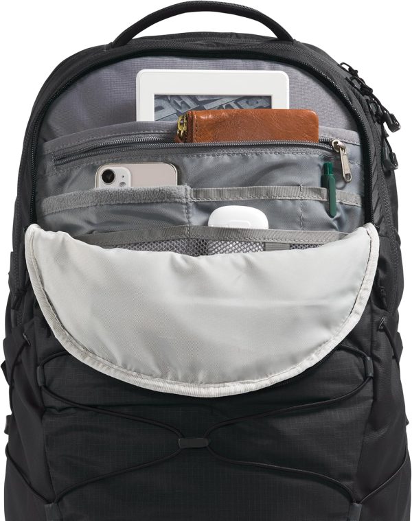 THE NORTH FACE Borealis Commuter Laptop Backpack | Water Repellent Finish, 16" Laptop Sleeve, Large Main Compartment for Everyday Carry, TNF Black/TNF Black-NPF, One Size - Image 5